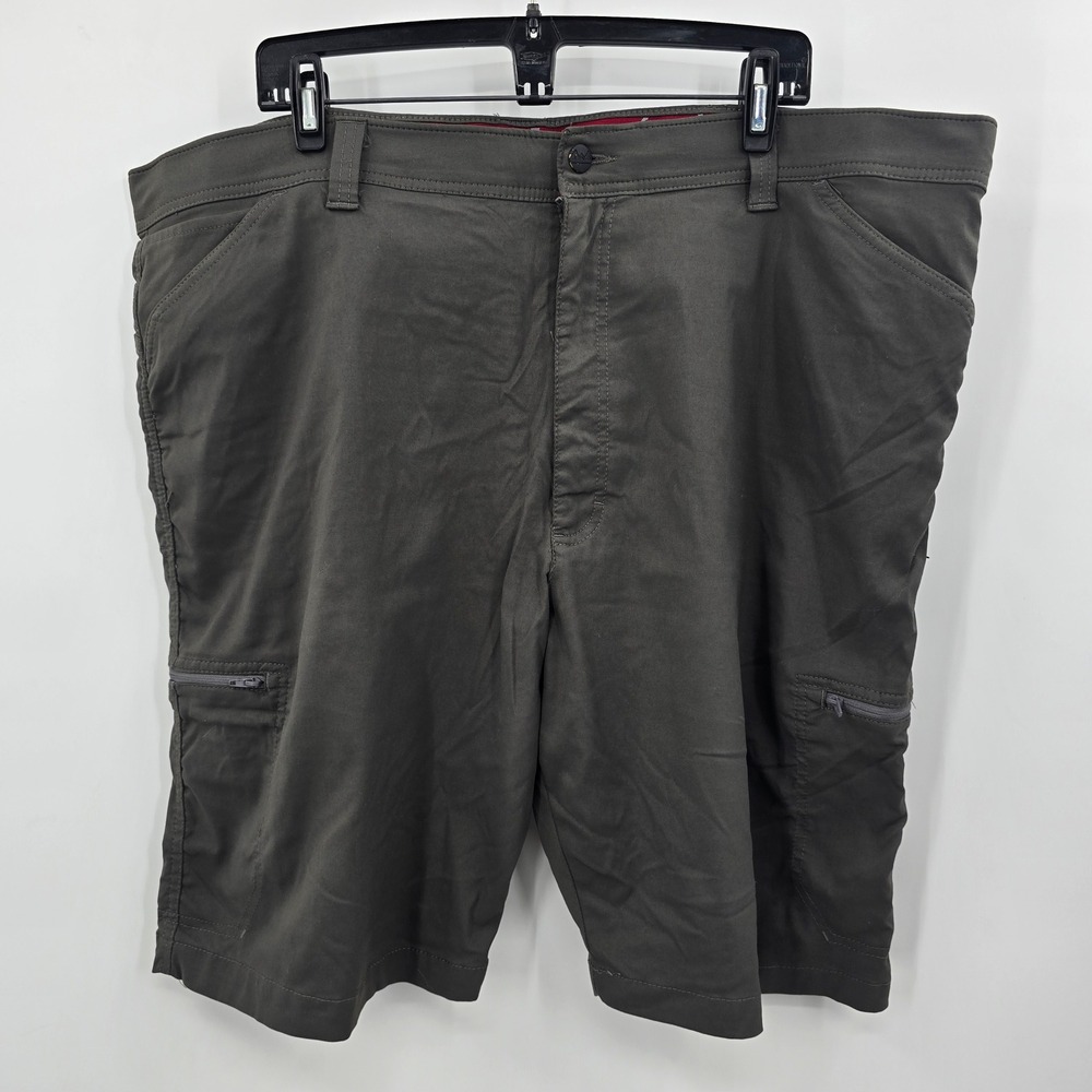 Wrangler ATG Shorts Mens 46 Dark Gray Stretch Cargo